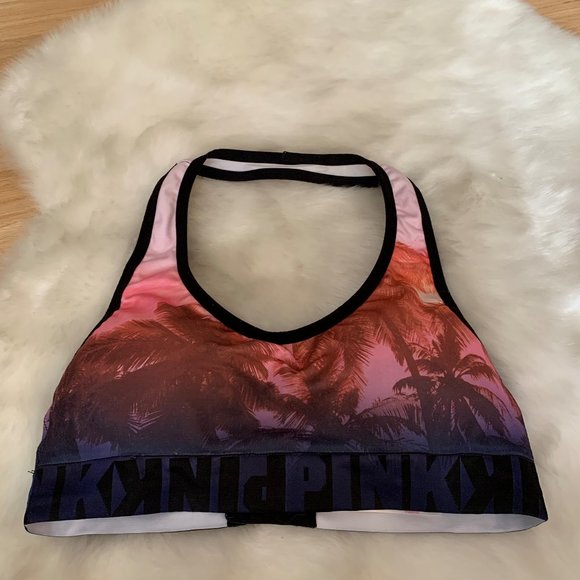 NWOT Victoria's Secret Pink Halter Sports Bra, Med - Picture 4 of 7